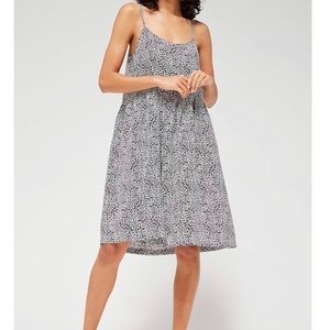 Empire waist midi dress in leopard print